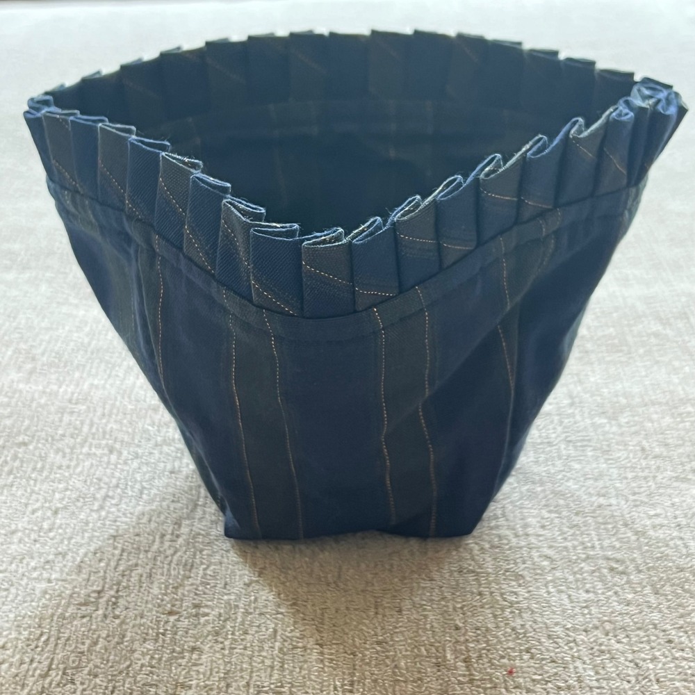Longaberger Vintage Members Collector's Club Plaid Basket Liner  Blue Green